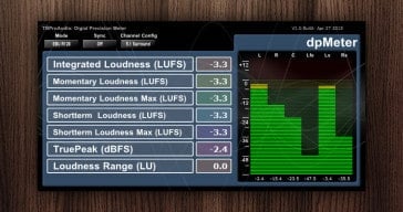 dpMeter - Freeware Multi-Channel Meter VST plugin by TBProAudio.