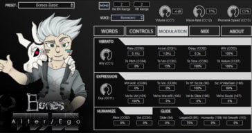 Free Bones Voice Bank For Plogue Alter/Ego Voice Synthesizer