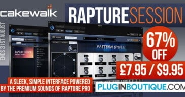 Get 50% OFF Cakewalk Rapture Session @ Pluginboutique!