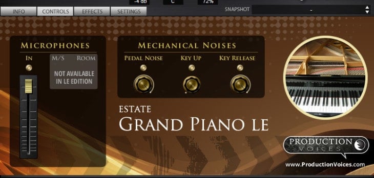 FREE Estate Grand LE piano sample library by Production Voices.