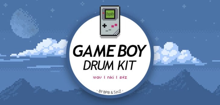 Game Boy Drum Kit free 8-bit sample pack (WAV/NKI/SFZ)