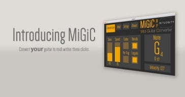 MiGiC is a free guitar to MIDI VST/AU plugin by Bituosity.