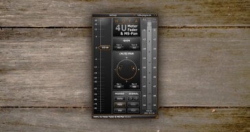 HOFA 4U Meter, Fader & MS-Pan by HOFA Plugins.