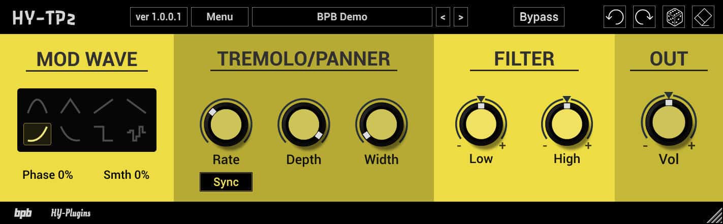 HY-TP2 features a freely resizable user interface.