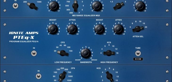 Free PTEq-X Virtual Passive Program Equalizer VST/AU Plugin by Ignite Amps.