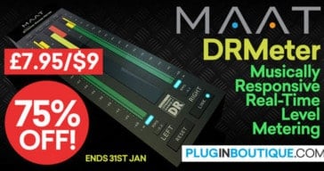 Get 75% OFF DRMeter By MAAT @ Pluginboutique ($9 Sale Price)