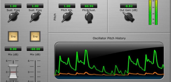 Thump2 free sub bass generator VST plugin by Metric Halo.