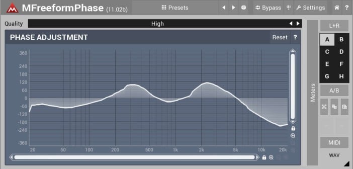 Free MFreeformPhase Phase Adjustment VST/AU Plugin Released