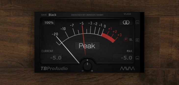 Free mvMeter VST/AU Plugin by TBProAudio.