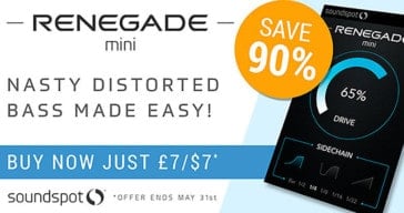 Get 90% OFF Renegade Mini Bass Enhancer @ Pluginboutique!