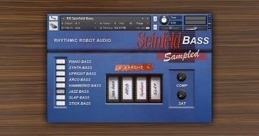 Free Seinfeld Bass sample pack for NI Kontakt by Rhythmic Robot.