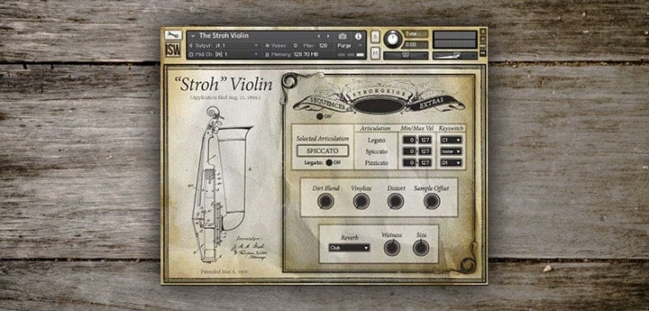 Free Stroh violin sample library by Impact Soundworks.