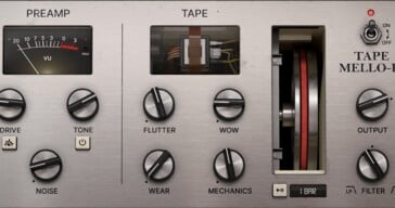 Tape MELLO-Fi's interface is inspired by the Mellotron.