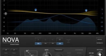 TDR Nova parallel dynamic equalizer by Tokyo Dawn Labs.