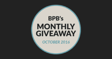 BPB Monthly Giveaway (October 2016)