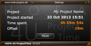 HOFA 4U ProjectTime by HOFA-Plugins.